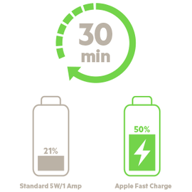 Chargeur Secteur USB-C 27W PowerDelivery + 1 port USB-A en 12W