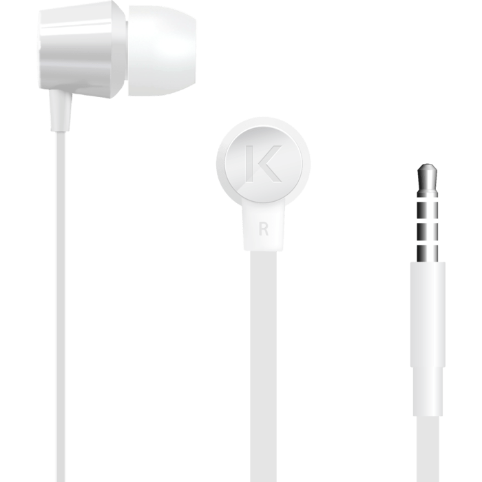 K Ecouteurs intra-auriculaires,  Blanc Lumineux