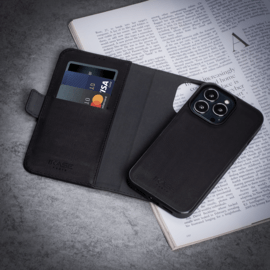 Robust 2-in-1 Magnetic Wallet & Case for Apple iPhone 13 Pro, Onyx Black