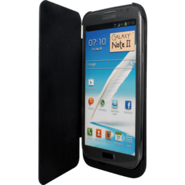 Coque batterie avec Clapet 2400 mAh pour Samsung Galaxy Note 2, Noir