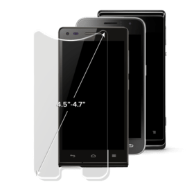 Protection d&rsquo;&eacute;cran premium en verre tremp&eacute; universel (4.5-4.7 pouces)