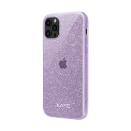 Coque slim&nbsp;paillet&eacute;e &eacute;tincelante pour Apple iPhone 12/12 Pro, Violet