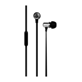 Case Auricolari stereo in ear con microfono, argento