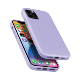 Coque antichoc en gel de silicone doux pour Apple iPhone 12/12 Pro, Violet Lilas