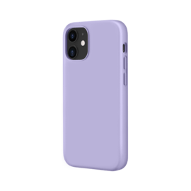 (O) Coque antichoc en gel de silicone doux pour Apple iPhone 12 mini, Violet Lilas