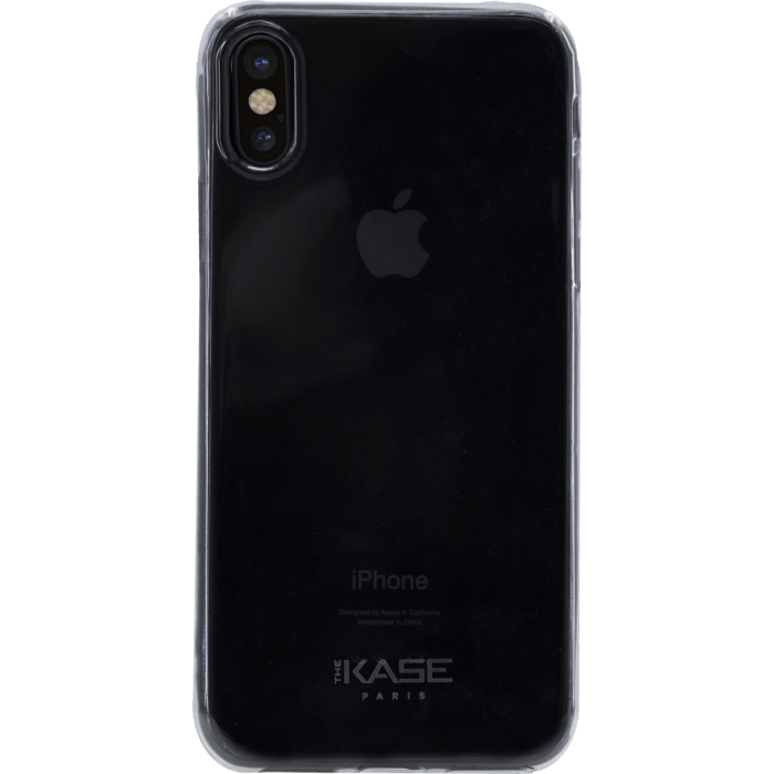 Coque Ultra Slim Invisible pour Apple iPhone X/XS 0,75mm, Transparent Gris
