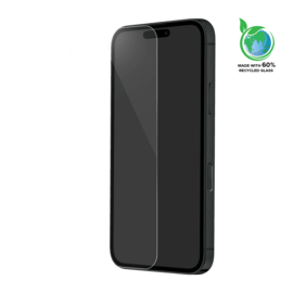 Protecteur d'écran en verre trempé de qualité supérieure (60% verre trempé recyclé) pour Apple iPhone 17 Air, Transparent