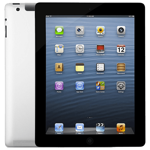 iPad (4th generation) Wifi+4G reconditionné 64 Go, Noir, débloqué