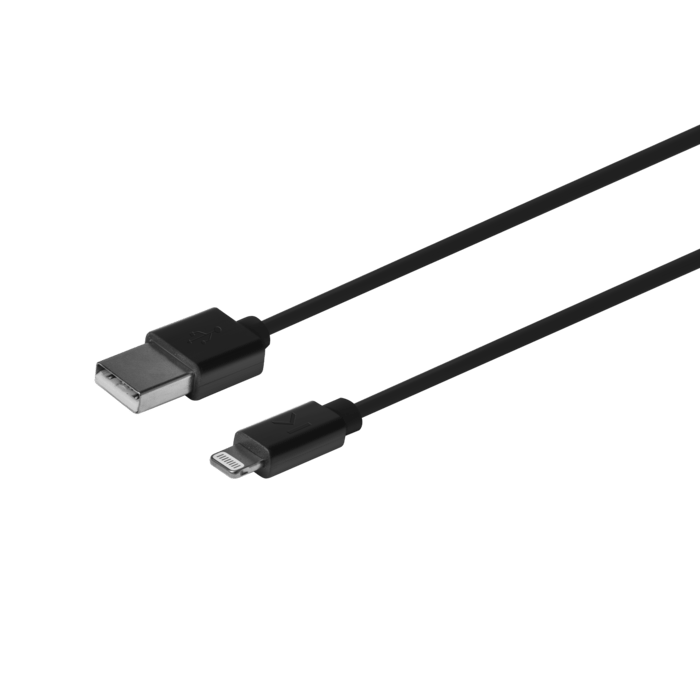 Speed 3A Apple MFi certified lightning charge/ sync cable (0.3M), Cool Black