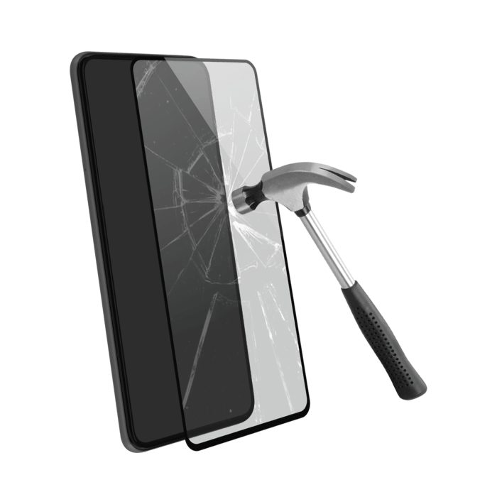 Protection d'&eacute;cran en verre tremp&eacute; (100% de surface couverte) pour Xiaomi Redmi Note 9 Pro, Noir
