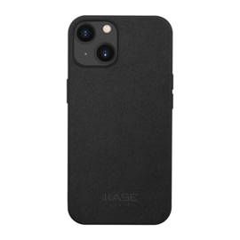 Coque en Suède Alcantara pour Apple iPhone 14 Plus, Minuit Noir