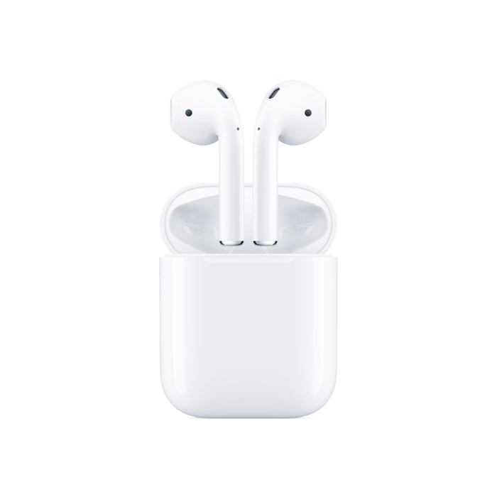 Apple Airpods 2 - avec le boitier de recharge sans fil - &eacute;couteurs intra-auriculaires Bluetooth blancs