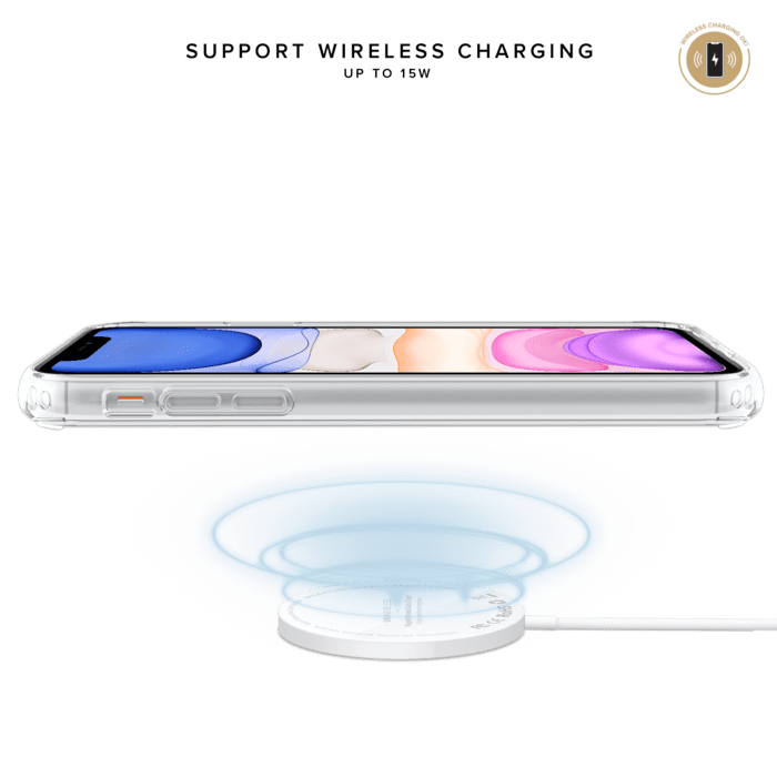 Coque hybride invisible pour Apple iPhone 11, Transparente