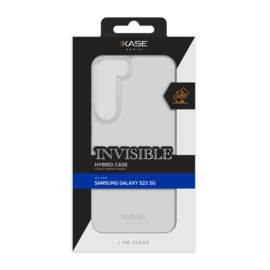 Coque hybride invisible pour Samsung Galaxy S23 5G, Transparente