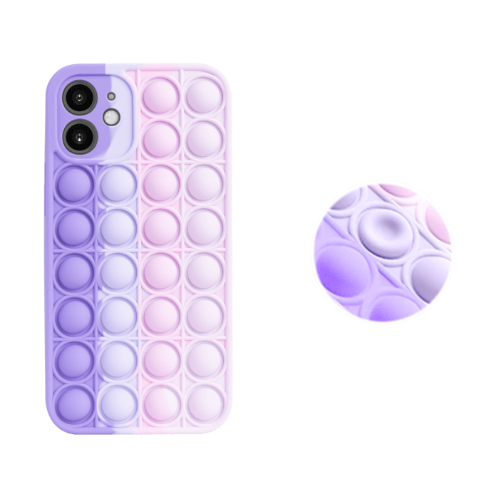 Coque Popping Bubble pour Apple iPhone 12 mini, Bleu Vert