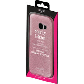 Coque slim pailletée étincelante pour Samsung Galaxy A3 (2017), Or Rose