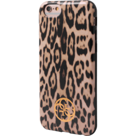 Guess Animalier Print Coque pour Apple iPhone 6/6s, L&eacute;opard brun