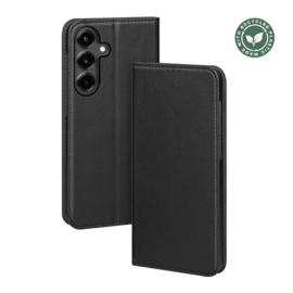 Coque clapet folio avec fente pour cartes & support fabriqu&eacute; avec &eacute;tui en plastique recycl&eacute; Pour Samsung Galaxy S26+ 5G, Noir