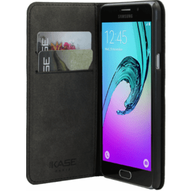 Coque clapet avec pochettes CB & stand pour Samsung Galaxy A5 (2016), Noir