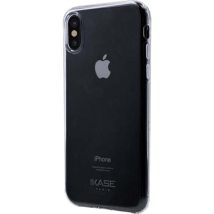 Coque Ultra Slim Invisible pour Apple iPhone X/XS 0,75mm, Transparent Gris