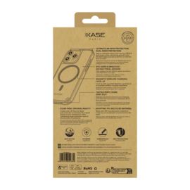 Coque antibact&eacute;rienne antichoc magn&eacute;tique invisible Fabriqu&eacute; Avec du 75% Plastique Recycl&eacute; pour Apple iPhone 16 Pro Max, Transparente