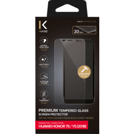 Case Premium Tempered Glass Screen Protector for Huawei Honor 7S/ Y5 (2018), Transparent