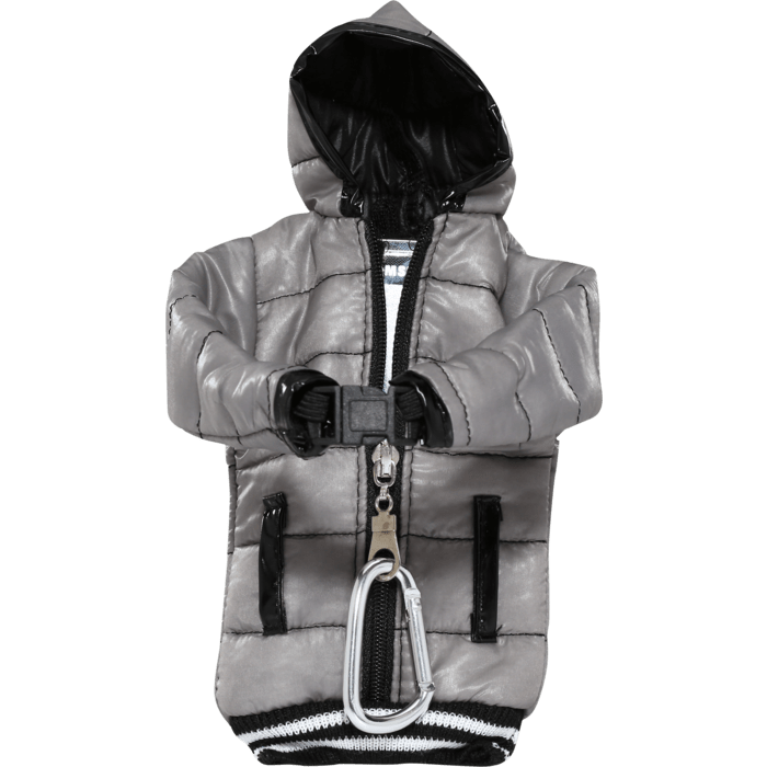 Etui doudoune avec tour de cou pour Smartphones Universels (5 pouces), Gris