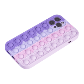 Coque Popping Bubble pour Apple iPhone 12 Pro Max, Bleu Vert