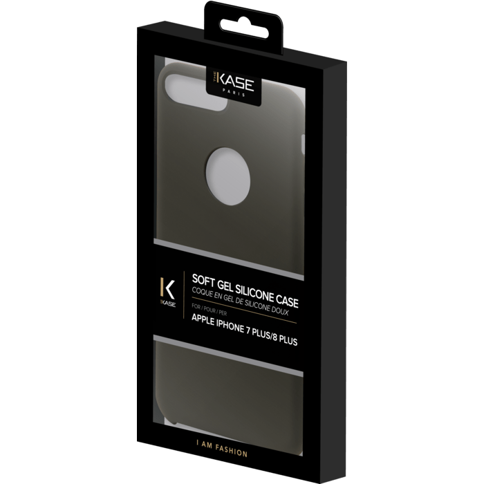 Coque en gel de silicone doux pour Apple iPhone 7plus/8plus, Vert olive fonc&eacute;