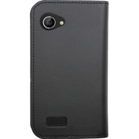 Coque clapet avec pochettes CB pour Wiko Cink Slim, Noir