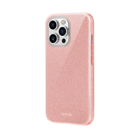 Coque slim&nbsp;paillet&eacute;e &eacute;tincelante pour Apple iPhone 13 Pro, Or Rose