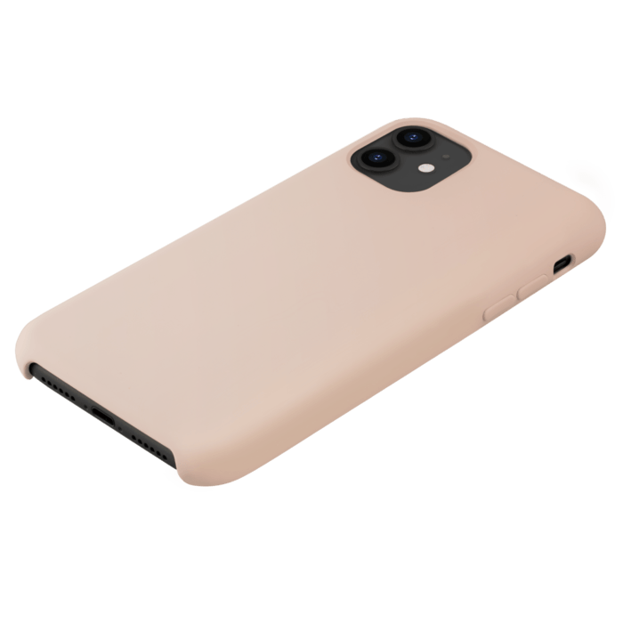 Coque en Gel de Silicone Doux pour Apple iPhone 11, Rose Sable