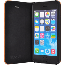 Case Flip case for Apple iPhone 5/5s/SE, Brown & Natural Cherry Wood