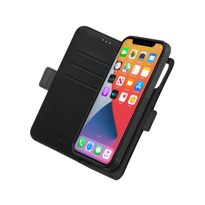 Etui & Coque robuste magn&eacute;tique 2-en-1 pour iPhone Apple  12 mini, Noir Onyx