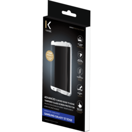 Protection d'écran en verre trempé Bord à Bord Incurvé avancé pour Samsung Galaxy S7 Edge, Blanc