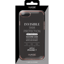 &Eacute;tui m&eacute;tallique invisible pour Apple iPhone 6/6s/7/8/SE 2020, rose