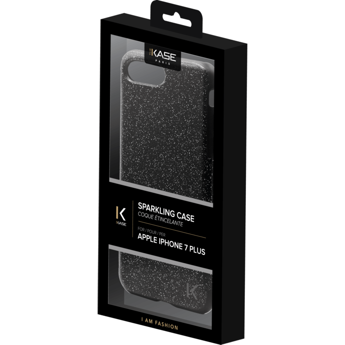Coque &eacute;tincelante pour Apple iPhone 7 Plus/8 Plus, Noir