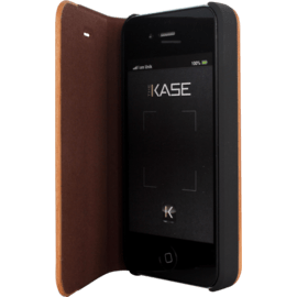 Case Flip case for Apple iPhone 4/4S, Brown & Natural Cherry Wood