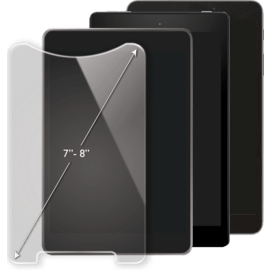 Protection d'écran premium en verre trempé universel pour tablette (7-8 pouces)
