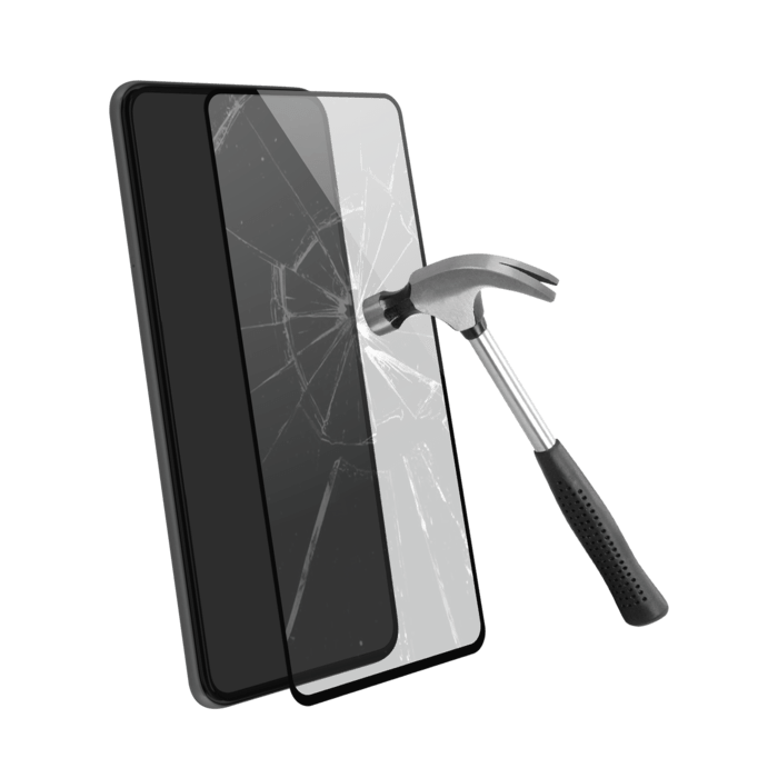 Protection d'écran en verre trempé (100% de surface couverte) pour Xiaomi Redmi Note 9 Pro, Noir