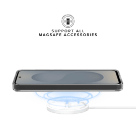 Coque antichoc magn&eacute;tique invisible Fabriqu&eacute; Avec du 75% Plastique Recycl&eacute; pour Samsung Galaxy S25 5G, Transparente