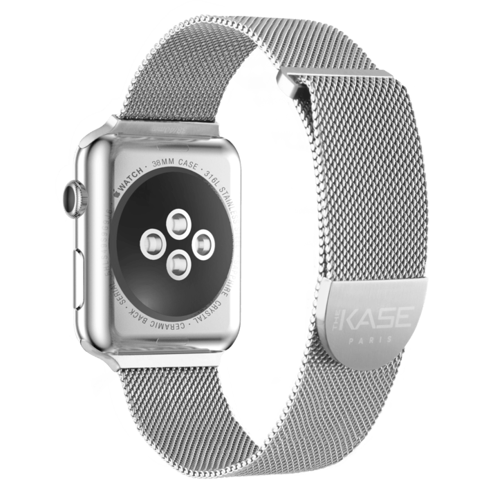 Cinturino in maglia di acciaio inossidabile per Apple Watch® Series 1/2/3/4 38 / 40mm, argento