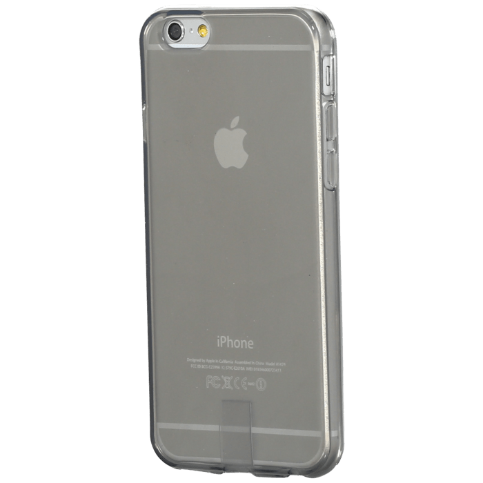 Coque silicone pour Apple iPhone 6/6s, Gris Transparent