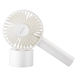 Mini Ventilateur Portable, Blanc Lumineux