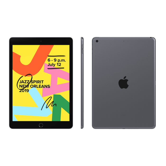iPad (7th generation) reconditionné 32 Go, Gris sidéral, débloqué
