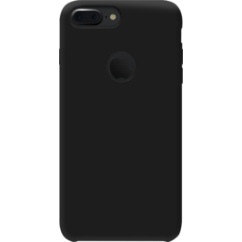 Coque en gel de silicone doux pour Apple iPhone 7 Plus, Noir satin