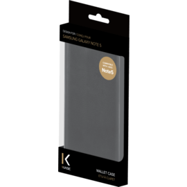 Etui &agrave; clapet pour Samsung Galaxy Note 5, Noir