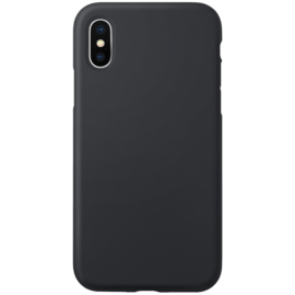 Anti-Shock Soft Gel Silicone Case for Apple iPhone X/XS, Satin Black
