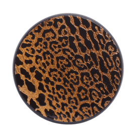 PopSockets PopGrip, L&eacute;opard en m&eacute;tal gaufr&eacute;