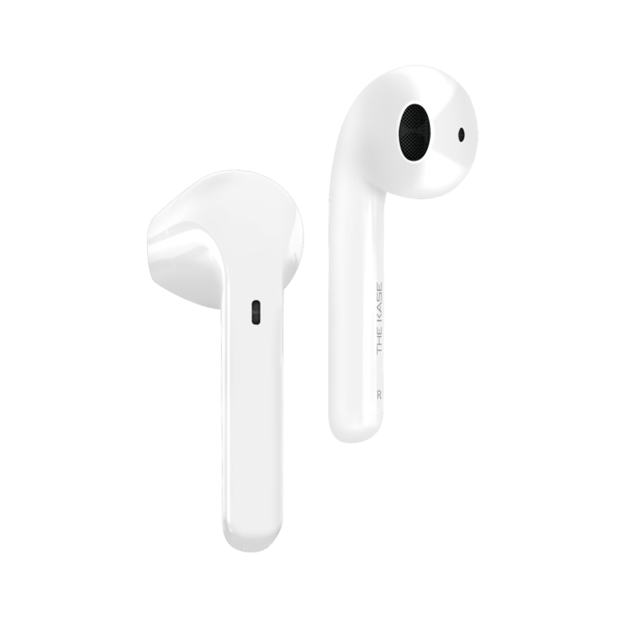 Écouteurs sans fil Sonik Lite On-Ear avec boîtier de chargement, Blanc brilliant